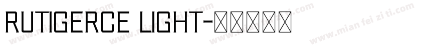 rutigerCE Light字体转换